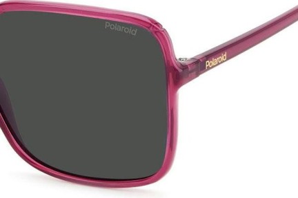 Okulary przeciwsłoneczne Polaroid PLD6128/S MU1/M9 Polarized Oversize Różowe
