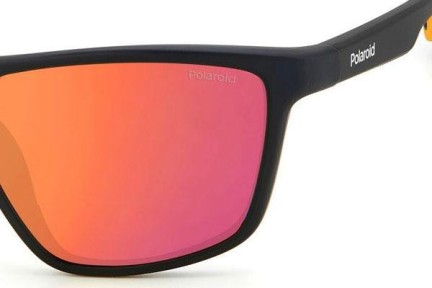 Okulary przeciwsłoneczne Polaroid PLD7040/S 71C/OZ Polarized Prostokątne Czarne