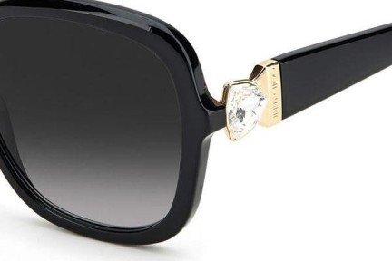 Okulary przeciwsłoneczne Jimmy Choo SADIE/S 807/9O Kwadratowe Czarne