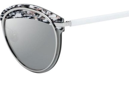 Okulary przeciwsłoneczne Dior Offset 1 W6Q/0T Polarized Okrągłe Srebrne