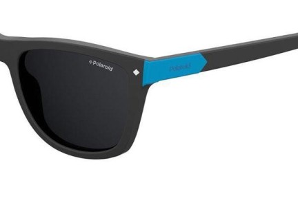 Okulary przeciwsłoneczne Polaroid Junior PLD8025/S 003/M9 Polarized Prostokątne Czarne