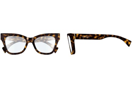Okulary korekcyjne Gucci GG1133O 004 Kocie oczy Havana