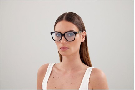 Okulary przeciwsłoneczne Gucci GG1192S 001 blue-light [non-prescription] Kwadratowe Czarne