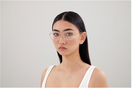 Okulary korekcyjne Gucci GG1198OA 002 Kwadratowe Złote