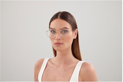 Okulary korekcyjne Gucci GG1201O 001 Okrągłe Złote