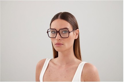 Okulary korekcyjne Gucci GG1003O 005 Kwadratowe Czerwone
