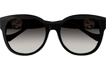Okulary przeciwsłoneczne Gucci GG1028SK 006 Okrągłe Czarne