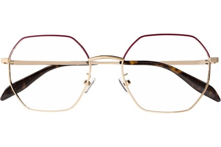 Okulary korekcyjne Alexander McQueen AM0338O 003 Kwadratowe Złote