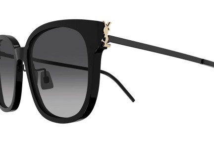 Okulary przeciwsłoneczne Saint Laurent SLM48S_C/K 002 Kocie oczy Czarne