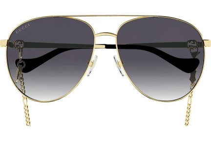 Okulary przeciwsłoneczne Gucci GG1088S 001 Pilotki (Aviator) Złote