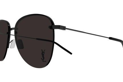 Okulary przeciwsłoneczne Saint Laurent SL328/KM 001 Pilotki (Aviator) Czarne