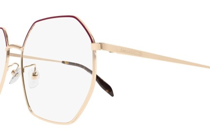 Okulary korekcyjne Alexander McQueen AM0338O 003 Kwadratowe Złote