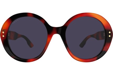 Okulary przeciwsłoneczne Gucci GG1081S 002 Okrągłe Havana