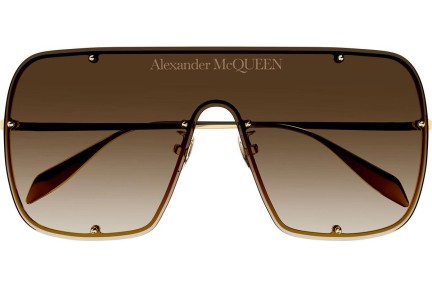 Okulary przeciwsłoneczne Alexander McQueen AM0362S 002 Oversize Złote