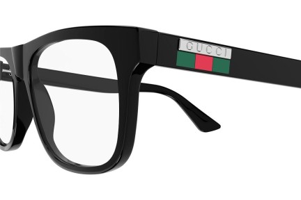 Okulary korekcyjne Gucci GG1117O 001 Kwadratowe Czarne