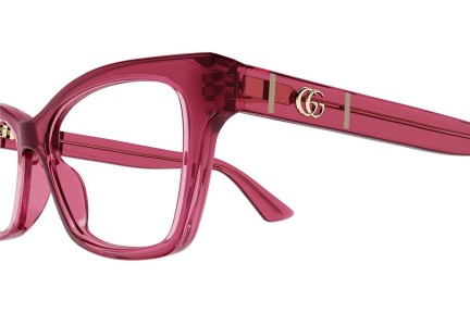 Okulary korekcyjne Gucci GG0634O 010 Kocie oczy Różowe