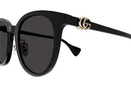 Okulary przeciwsłoneczne Gucci GG1073SK 001 Kocie oczy Czarne