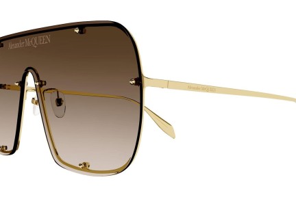 Okulary przeciwsłoneczne Alexander McQueen AM0362S 002 Oversize Złote