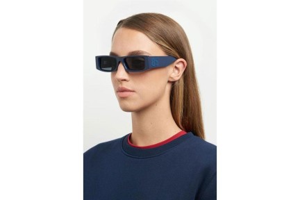 Okulary przeciwsłoneczne Tommy Jeans TJ0092/S PJP/IR Prostokątne Niebieskie