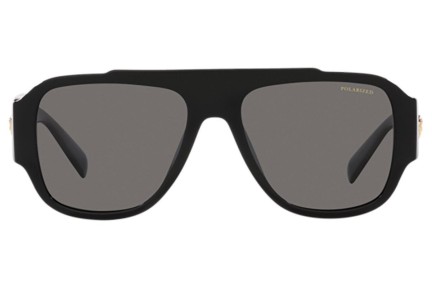 Ochelari de soare Versace Macy'S Aviator VE4436U GB1/81 Polarized Flat Top Negri