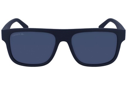 Okulary przeciwsłoneczne Lacoste L6001S 401 Flat Top Niebieskie