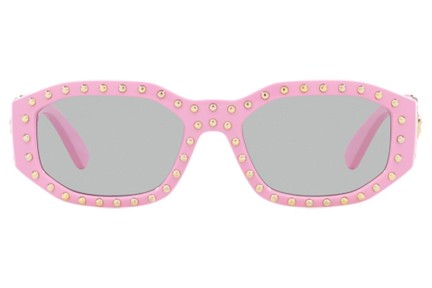 Okulary przeciwsłoneczne Versace Studded Medusa Biggie VE4361 539687 Owalne Różowe