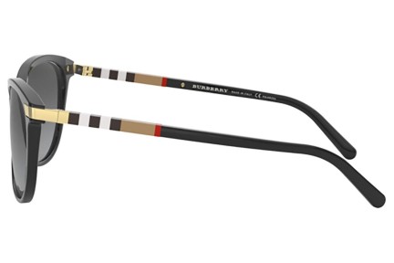 Okulary przeciwsłoneczne Burberry BE4216 3001T3 Polarized Oversize Czarne