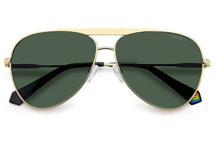 Okulary przeciwsłoneczne Polaroid PLD6200/S/X J5G/UC Polarized Pilotki (Aviator) Złote