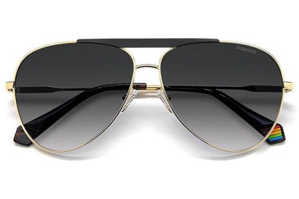 Okulary przeciwsłoneczne Polaroid PLD6200/S/X RHL/WJ Polarized Pilotki (Aviator) Złote