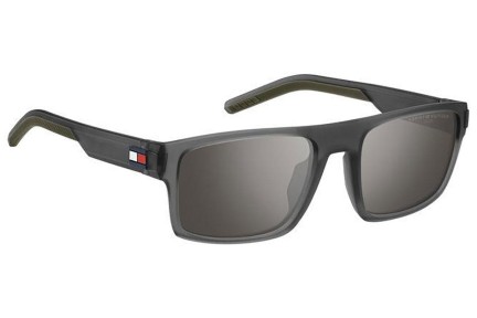 Okulary przeciwsłoneczne Tommy Hilfiger TH1977/S FRE/TI Kwadratowe Szare