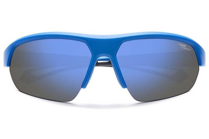 Okulary przeciwsłoneczne Polaroid PLD7048/S FLL/QG Polarized Prostokątne Niebieskie