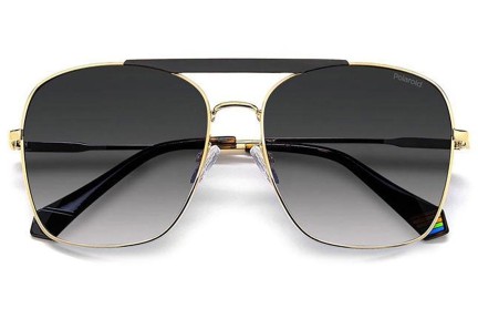 Okulary przeciwsłoneczne Polaroid PLD6201/S/X I46/WJ Polarized Kwadratowe Złote