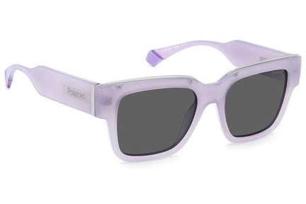 Okulary przeciwsłoneczne Polaroid PLD6198/S/X 789/M9 Polarized Kwadratowe Fioletowe