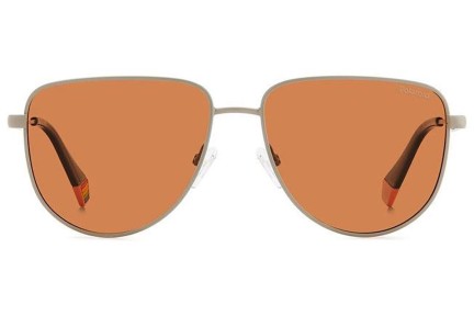 Okulary przeciwsłoneczne Polaroid PLD6196/S/X 2M8/HE Polarized Owalne Srebrne