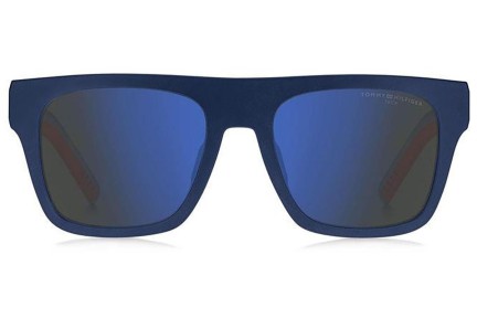 Okulary przeciwsłoneczne Tommy Hilfiger TH1976/S FLL/ZS Kwadratowe Niebieskie