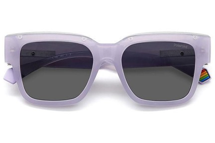 Okulary przeciwsłoneczne Polaroid PLD6198/S/X 789/M9 Polarized Kwadratowe Fioletowe