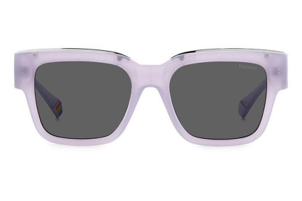 Okulary przeciwsłoneczne Polaroid PLD6198/S/X 789/M9 Polarized Kwadratowe Fioletowe