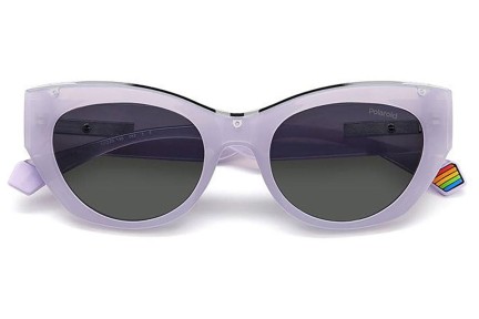 Okulary przeciwsłoneczne Polaroid PLD6199/S/X 789/M9 Polarized Kocie oczy Fioletowe