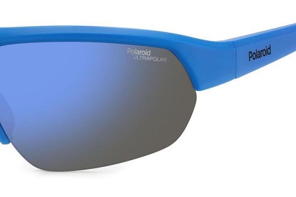 Okulary przeciwsłoneczne Polaroid PLD7048/S FLL/QG Polarized Prostokątne Niebieskie