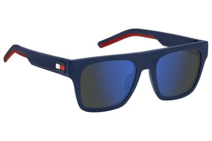 Okulary przeciwsłoneczne Tommy Hilfiger TH1976/S FLL/ZS Kwadratowe Niebieskie
