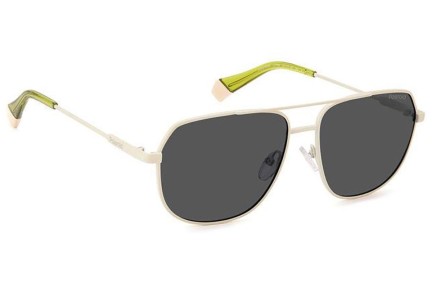 Okulary przeciwsłoneczne Polaroid PLD6195/S/X Z1P/M9 Polarized Pilotki (Aviator) Białe