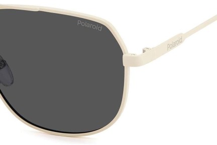 Okulary przeciwsłoneczne Polaroid PLD6195/S/X Z1P/M9 Polarized Pilotki (Aviator) Białe
