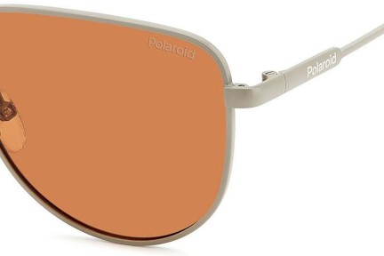 Okulary przeciwsłoneczne Polaroid PLD6196/S/X 2M8/HE Polarized Owalne Srebrne