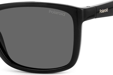 Okulary przeciwsłoneczne Polaroid Junior PLD8053/S 9HT/M9 Polarized Kwadratowe Czarne