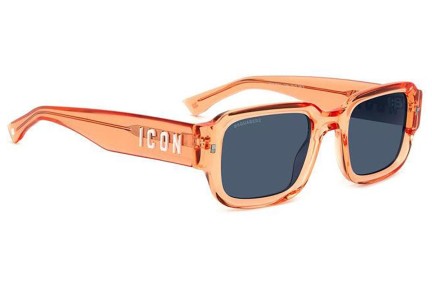 Okulary przeciwsłoneczne Dsquared2 ICON0009/S L7Q/KU Prostokątne Pomarańczowe