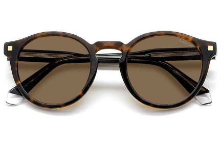 Ochelari de soare Polaroid PLD4150/S/X 086/SP Polarized Ovali Havana