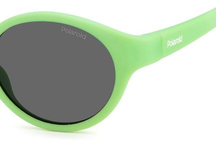 Слънчеви очила Polaroid Junior PLDK007/S 1ED/M9 Polarized Овални Зелена