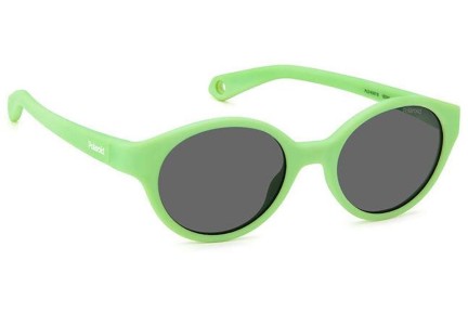 Слънчеви очила Polaroid Junior PLDK007/S 1ED/M9 Polarized Овални Зелена