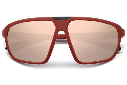 Okulary przeciwsłoneczne Polaroid PLD2142/S T9H/JQ Polarized Oversize Czerwone