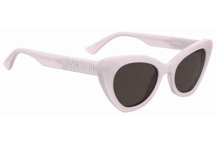 Okulary przeciwsłoneczne Moschino MOS147/S 35J/IR Kocie oczy Różowe